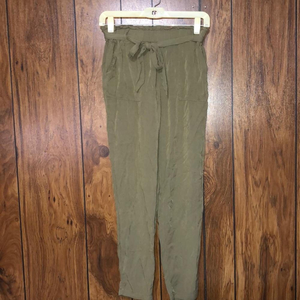Green joggers